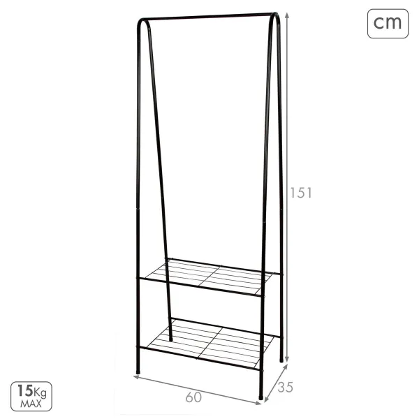 Takkiteline Max Home Metalli (4 osaa)