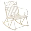 Rocking chair Alexandra House Living White Iron 24 x 45 x 24 cm