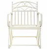 Rocking chair Alexandra House Living White Iron 24 x 45 x 24 cm