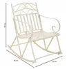 Rocking chair Alexandra House Living White Iron 24 x 45 x 24 cm