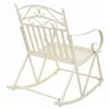 Rocking chair Alexandra House Living White Iron 24 x 45 x 24 cm