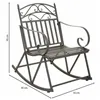 Rocking chair Alexandra House Living Brown Iron 24 x 45 x 24 cm