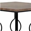 Set of 2 tables Alexandra House Living Brown Black Iron MDF Wood 39 x 57 x 39 cm