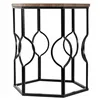 Set of 2 tables Alexandra House Living Brown Black Iron MDF Wood 39 x 57 x 39 cm