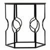 Set of 2 tables Alexandra House Living Black Iron MDF Wood 39 x 57 x 39 cm