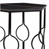 Set of 2 tables Alexandra House Living Black Iron MDF Wood 39 x 57 x 39 cm