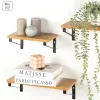 Shelves Max Home Iron MDF Wood 42 X 12 X 16 CM (4 Units)