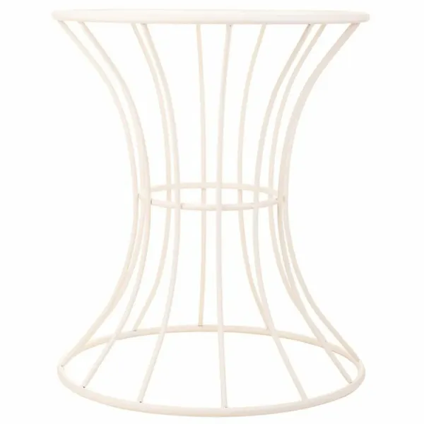 Side table Alexandra House Living White Iron 20 x 50 x 21 cm