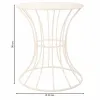 Side table Alexandra House Living White Iron 20 x 50 x 21 cm