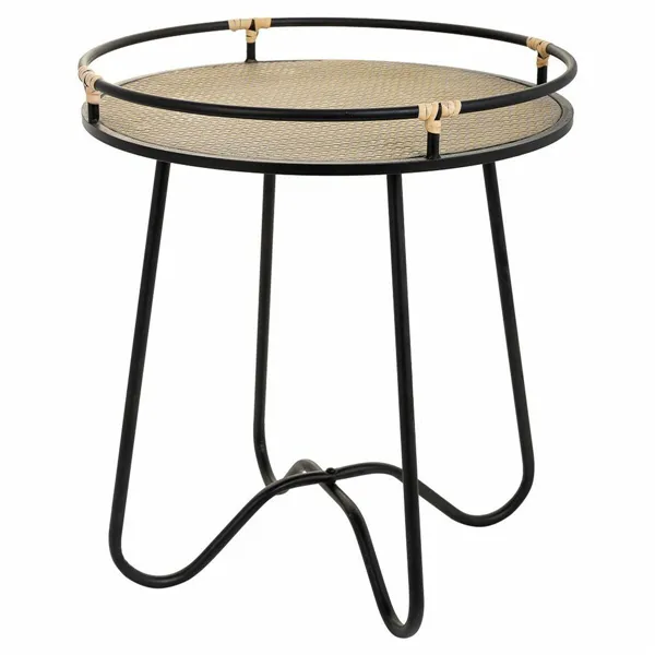 Side table Alexandra House Living Black Iron 45 x 50 x 45 cm