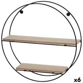 Shelves Max Home Iron MDF Wood 40 x 40 x 10 cm (6 Units)