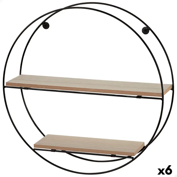 Shelves Max Home Iron MDF Wood 40 x 40 x 10 cm (6 Units)