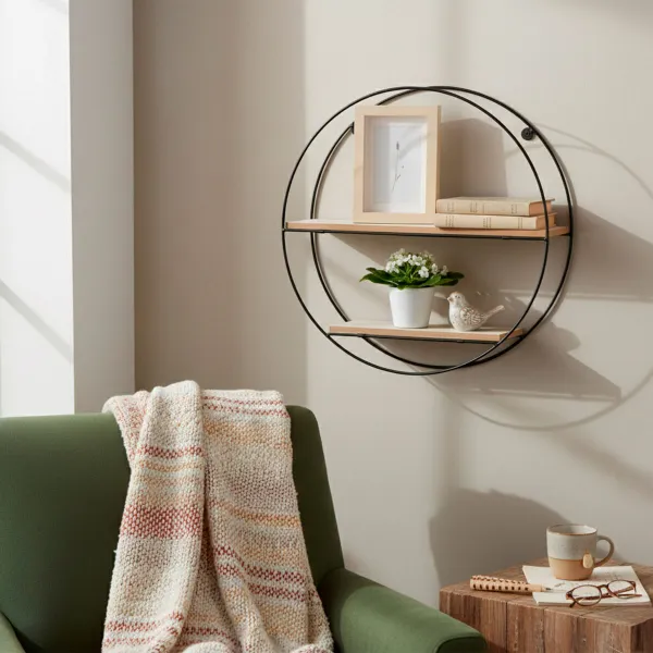 Shelves Max Home Iron MDF Wood 40 x 40 x 10 cm (6 Units)