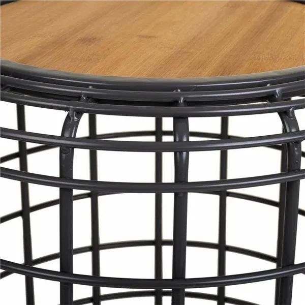 Centre Table Alexandra House Living Brown Black Grey Iron Fir wood 44 x 45 x 44 cm