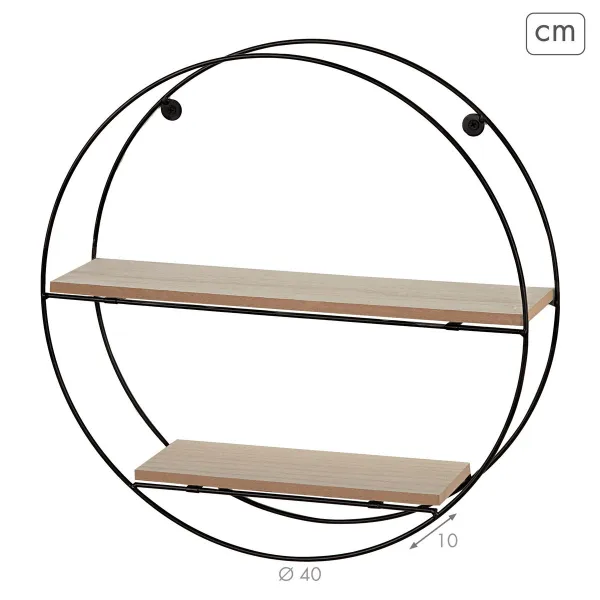 Shelves Max Home Iron MDF Wood 40 x 40 x 10 cm (6 Units)