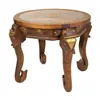 Centre Table Alexandra House Living Light brown Brass Mango wood 52 x 40 x 52 cm