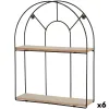 Plaukti Max Home Dzelzs Koks MDF 35 X 45 X 10 CM (6 gb.)
