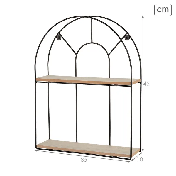 Shelves Max Home Iron MDF Wood 35 X 45 X 10 CM (6 Units)