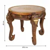 Centre Table Alexandra House Living Light brown Brass Mango wood 52 x 40 x 52 cm