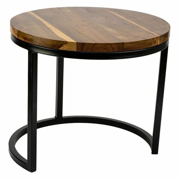 Centre Table Alexandra House Living Brown Iron Mango wood 38 x 65 x 38 cm