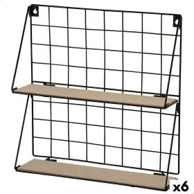 Shelves Max Home Iron MDF Wood 40 X 41 X 11 CM (6 Units)