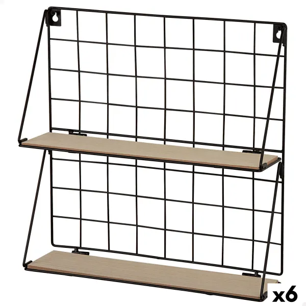 Полка Max Home Железо Деревянный MDF 40 X 41 X 11 CM (6 штук)