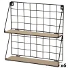 Shelves Max Home Iron MDF Wood 40 X 41 X 11 CM (6 Units)
