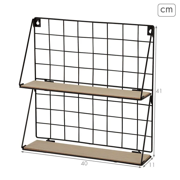 Hyllyt Max Home Rauta Puu MDF 40 X 41 X 11 CM (6 osaa)