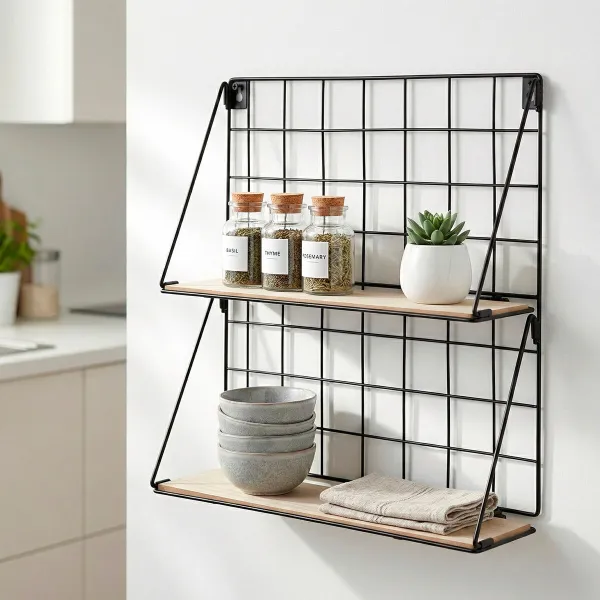 Полка Max Home Железо Деревянный MDF 40 X 41 X 11 CM (6 штук)