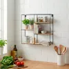 Plaukti Max Home Dzelzs Koks MDF 40 x 40 x 10 cm (6 gb.)