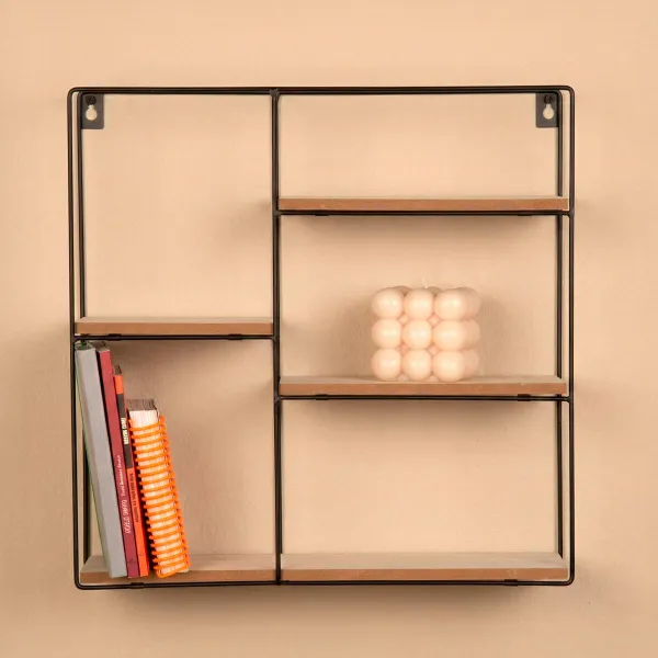 Полка Max Home Железо Деревянный MDF 40 x 40 x 10 cm (6 штук)