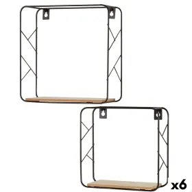 Полка Max Home Железо Деревянный MDF 25 x 25 x 10 cm (6 штук)