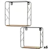Полка Max Home Железо Деревянный MDF 25 x 25 x 10 cm (6 штук)