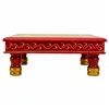 Side table Alexandra House Living Red Aluminium MDF Wood 38 x 14 x 38 cm