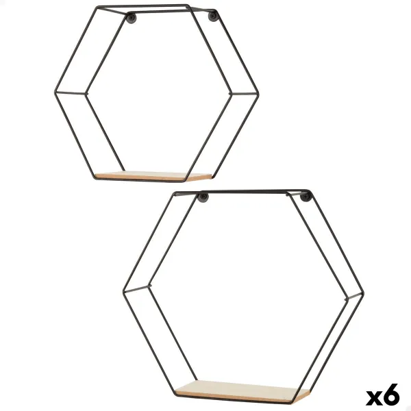 Полка Max Home Железо Деревянный MDF 29 X 26 X 10 CM (6 штук)