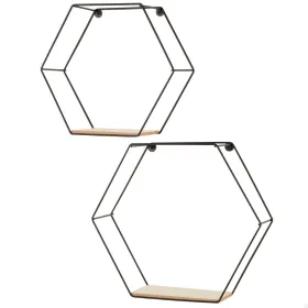 Shelves Max Home Iron MDF Wood 29 X 26 X 10 CM (6 Units)