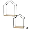 Riiulid Max Home Raud Puit MDF 21 x 25 x 10 cm (6 Ühikut)