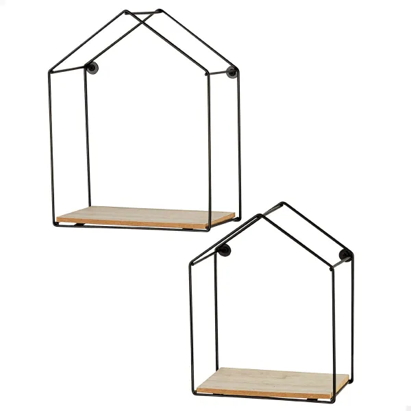 Plaukti Max Home Dzelzs Koks MDF 21 x 25 x 10 cm (6 gb.)