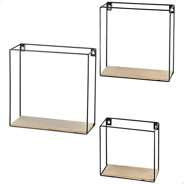 Полка Max Home Железо Деревянный MDF 30 x 30 x 10 cm (4 штук)