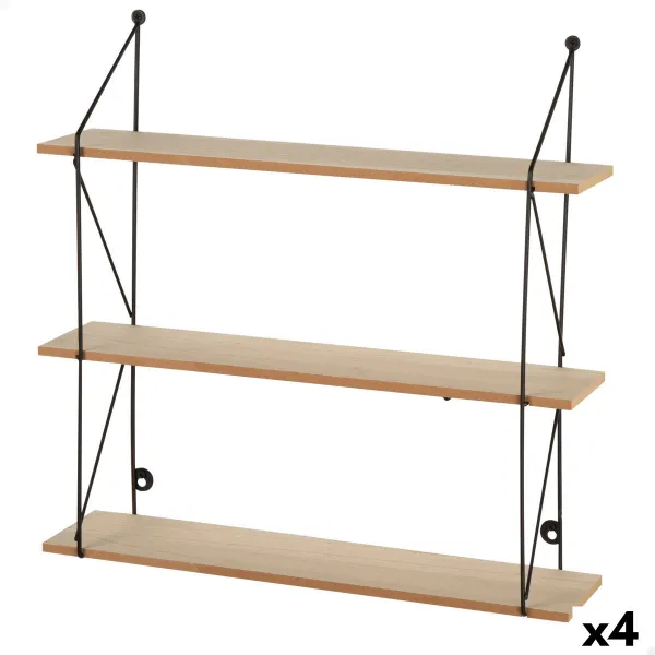 Shelves Max Home Iron MDF Wood 50 X 49 X 12 CM (4 Units)
