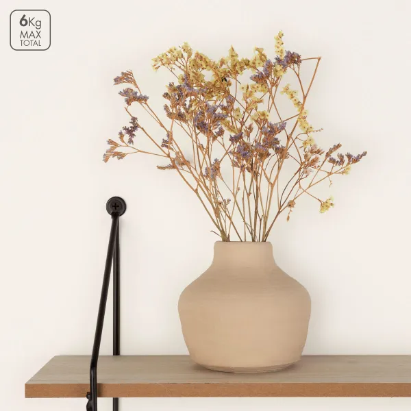 Shelves Max Home Iron MDF Wood 50 X 49 X 12 CM (4 Units)