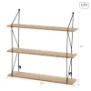 Hyllyt Max Home Rauta Puu MDF 50 X 49 X 12 CM (4 osaa)