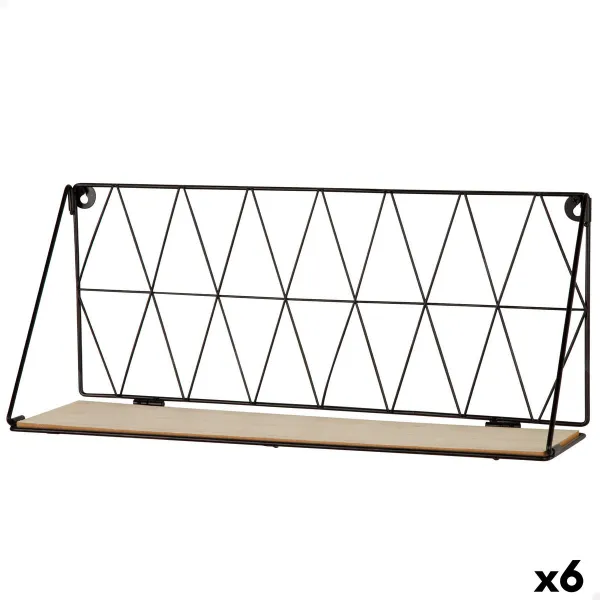 Hyllyt Max Home Rauta Puu MDF 48 X 20 X 13 CM (6 osaa)