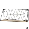 Hyllyt Max Home Rauta Puu MDF 48 X 20 X 13 CM (6 osaa)