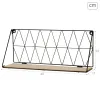Lentynos Max Home Geležis Medžio MDF 48 X 20 X 13 CM (6 vnt.)