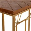 Corner table Alexandra House Living Gold Natural 35 x 55 x 45 cm