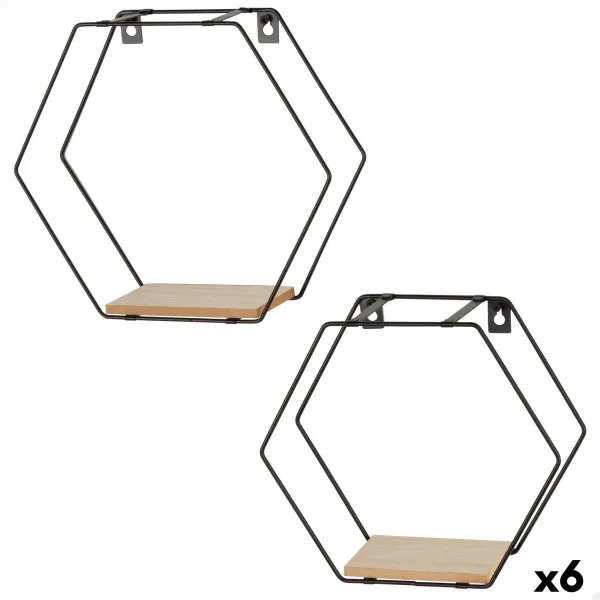 Полка Max Home Железо Деревянный MDF 30 X 27 X 10 CM (6 штук)