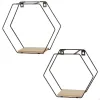 Plaukti Max Home Dzelzs Koks MDF 30 X 27 X 10 CM (6 gb.)