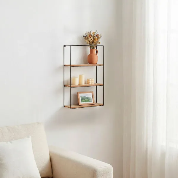 Полка Max Home Железо Деревянный MDF 30 x 50 x 10 cm (4 штук)