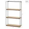 Полка Max Home Железо Деревянный MDF 30 x 50 x 10 cm (4 штук)
